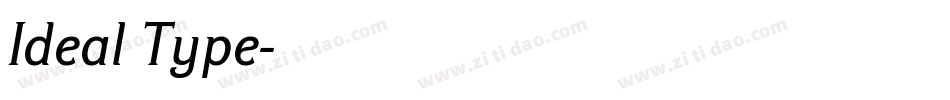 Ideal Type字体转换